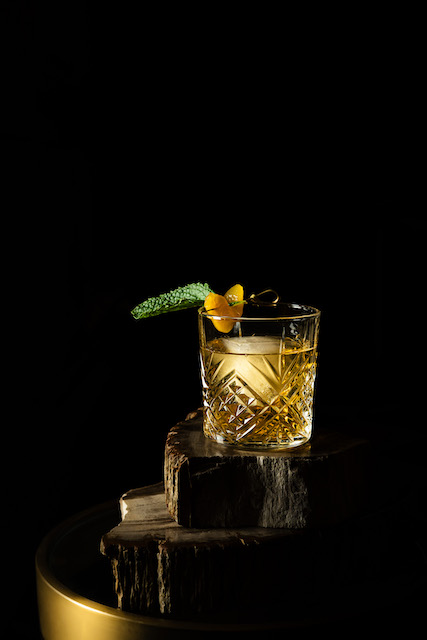 Southern Orchard cocktail with garnishes at D/6 lounge