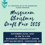 Indigenous holiday markets - Musqueam Christmas Craft Fair 2025