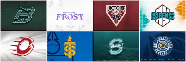 PWHL Team Logos