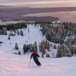 Grouse Mountain Sunset Skiing Photo Submitted