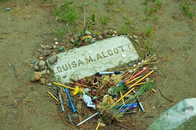 Photo of Louisa May Alcott's Grave in Concord, MA by Miss604 - Rebecca Bollwitt (2015)