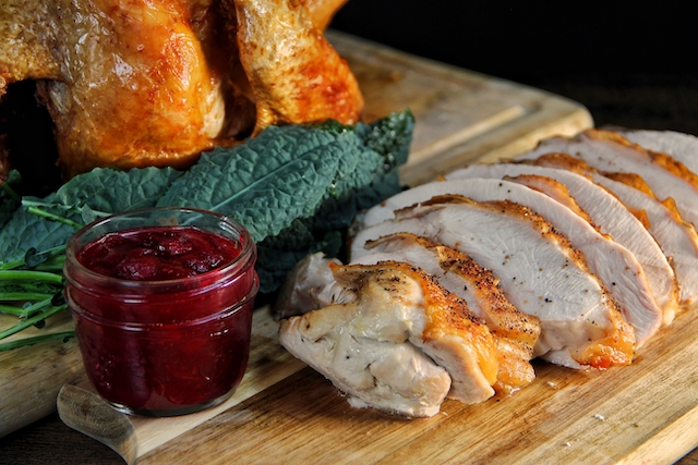 Rosies Smoked Turkey Breast with cranberry side