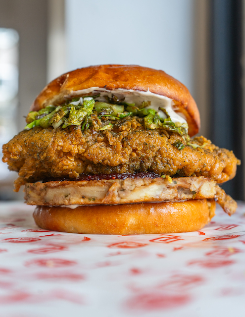 Holiday chicken sandwich from DL Chicken