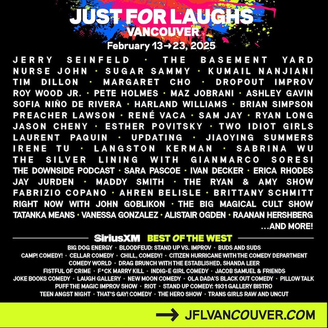 Just for Laughs JFL Vancouver lineup 2026