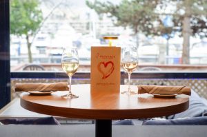 Valentine's Provence Marinaside table