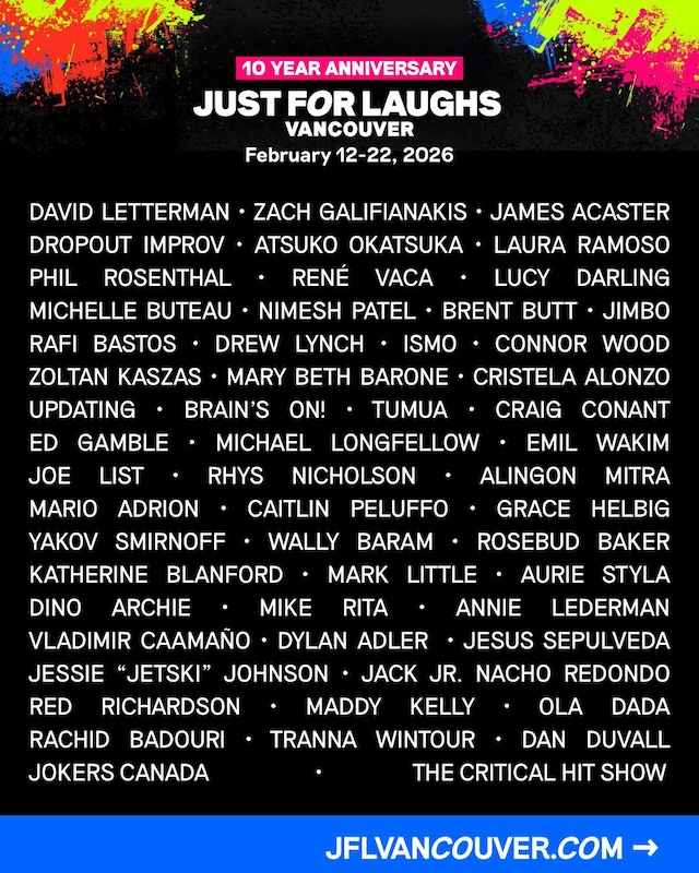 just for laughs vancouver jfl 2026