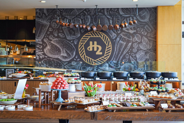 H2 Kitchen and Bar Mother's Day brunch display