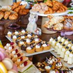 H2 Kitchen's Bar and Brunch with easter pastries and easter bunny pictured