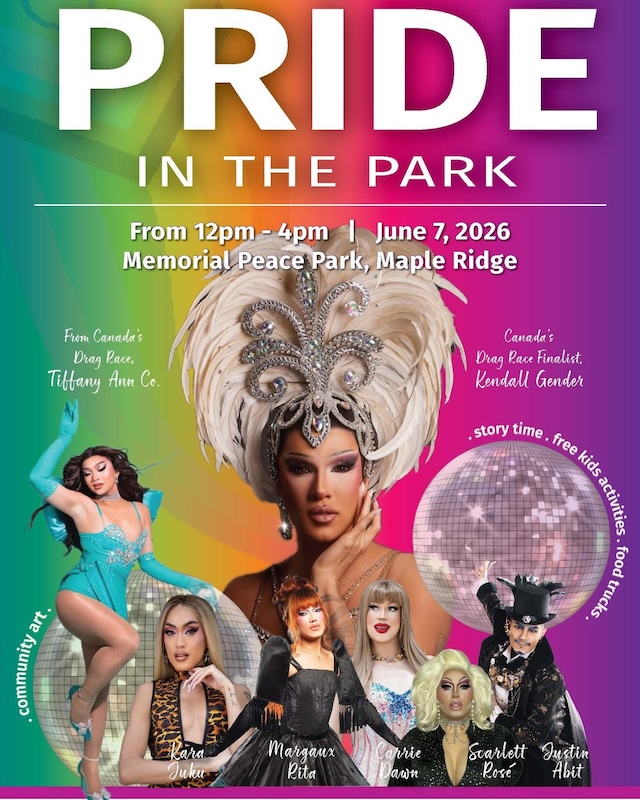 Pride in the Park Maple Ridge 2026 lineup