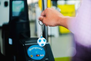 TransLink Soccer Ball Compass Keychain