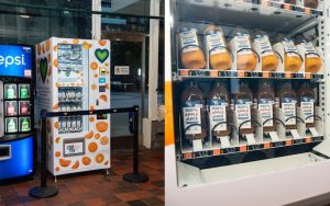 Vancouver Food Bank Vending Machines SkyTrain