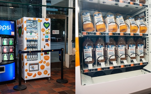 Vancouver Food Bank Vending Machines SkyTrain