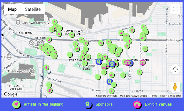 Eastside Culture Crawl Map 2026 Vancouver