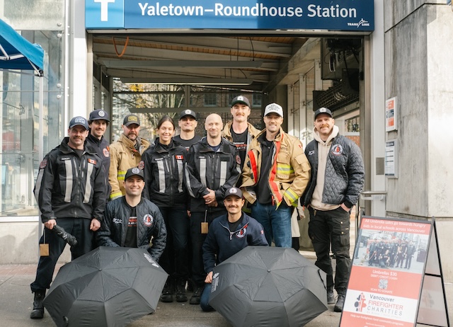 Vancouver Firefighters Umbrella Day