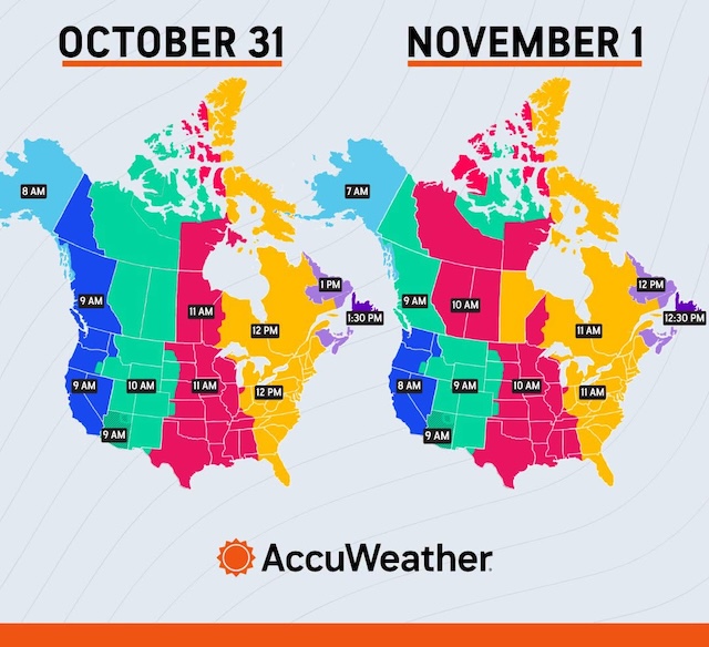 time zone change accuweather